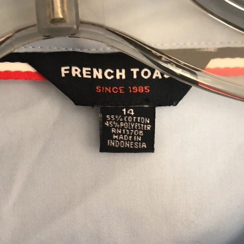 French Toast Crisp School 🏫 Uniform Set Girls Size 14 in French Blue & Navy.